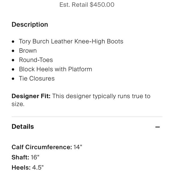 Tory Burch Tall Wood Heel Boots - Picture 12 of 13